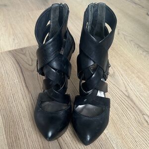 Guess by Marciano Black Crisscross Heels